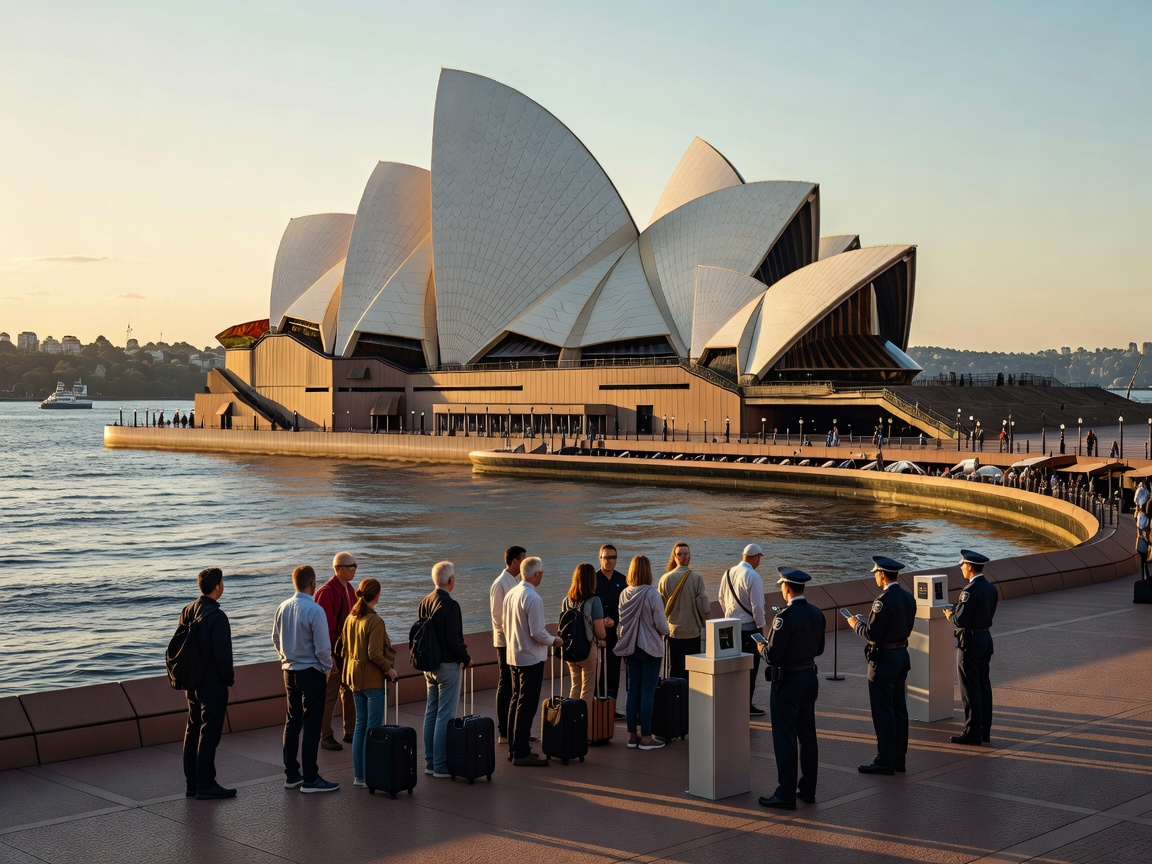 Sydney Opera House showing Australian quarantine entry requirements